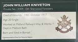Private John William Kniveton 