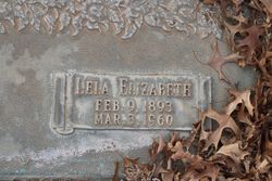Lela Elizabeth “Lizzie” <I>Lackey</I> Ross 