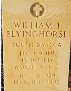 PFC William Franklin Flying Horse Jr.