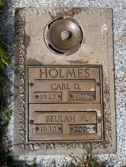 Beulah May <I>Carpenter</I> Holmes 
