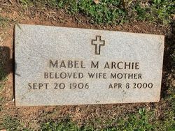 Mabel <I>Mooney</I> Archie 