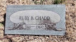 Ruby B <I>Richardson</I> Chadd 