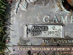 Agnes Cowan <I>Allen</I> Cameron 