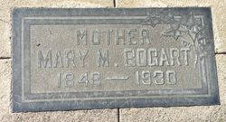 Mary Melvina <I>Buchanan</I> Bogart 