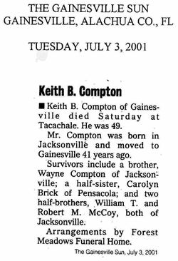Keith B Compton 