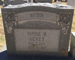 Fannie May <I>Akin</I> Acrey 