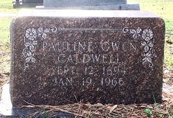 Anna Pauline <I>Owen</I> Caldwell 