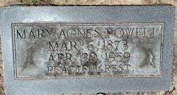Mary Agnes <I>Cross</I> Powell 