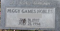 Peggy <I>Games</I> Nobles 