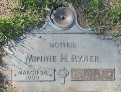 Minnie H. <I>Broders</I> Ryner 