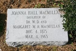 Joanna Hall MacMillan 