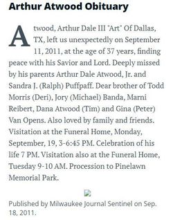 Arthur Dale “Art” Atwood III