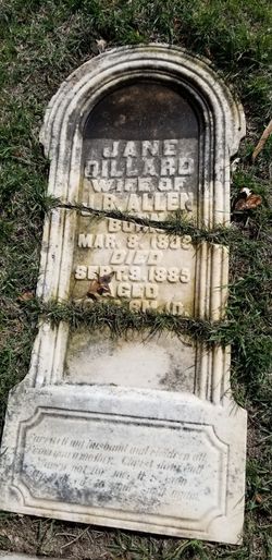 Jane <I>Dillard</I> Allen 