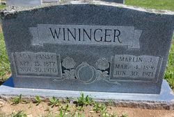 Ada Pansy Wininger 