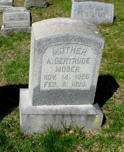 A. Gertrude <I>Huntzinger</I> Moser 