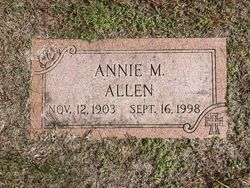Annie Mae <I>Clark</I> Allen 