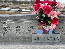 Pauline <I>Cook</I> Whittington 