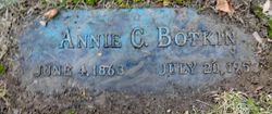Anna C. “Annie” <I>Hancher</I> Botkin 