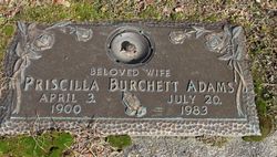 Priscilla <I>Burchett</I> Adams 