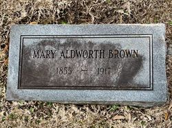 Mary S <I>Aldworth</I> Brown 