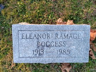 Eleanor <I>Ramage</I> Boggess 
