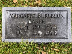 Margaret Alice <I>Burleson</I> Baker 