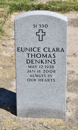 Eunice Clara <I>Thomas</I> Denkins 