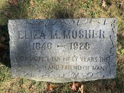 Eliza M Mosher 
