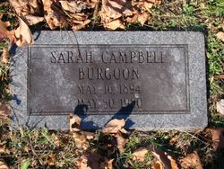 Sarah <I>Campbell</I> Burgoon 
