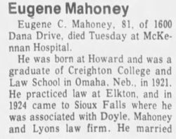 Eugene C. Mahoney 