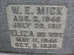 Eliza <I>Pickens</I> Mick 