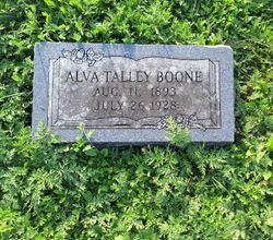 Alva Ruth <I>Talley</I> Boone 