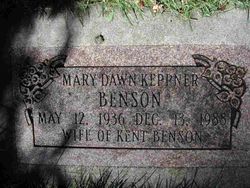 Mary Dawn <I>Keppner</I> Benson 