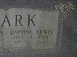Daphne <I>Lewis</I> Clark 