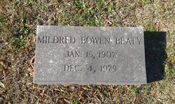 Mildred Wakefield <I>Bowen</I> Beaty 