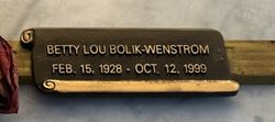 Betty Lou <I>Bolik-Wenstrom</I> Watkins 