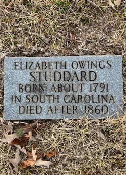 Elizabeth <I>Owings</I> Studdard 