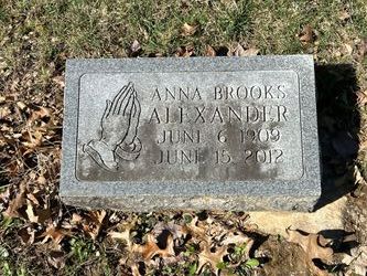 Anna D <I>Brooks</I> Alexander 