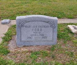 Mary Ann <I>Freeman</I> Ford 