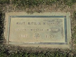 Mary Matilda <I>Walsh</I> McGinnis 