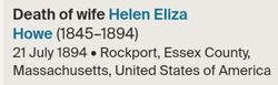 Helen Eliza <I>Howe</I> Ashley 