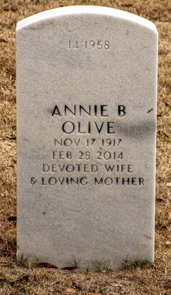 Annie Blan <I>Jones</I> Olive 