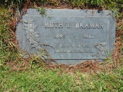 Ruth Elizabeth <I>Brown</I> Braman 