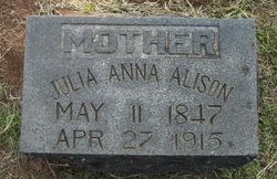 Julia Anna <I>Whitelaw</I> Allison 