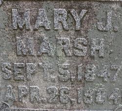 Mary Jane <I>Zinn</I> Marsh 