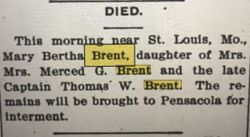 Mary Bertha Brent 