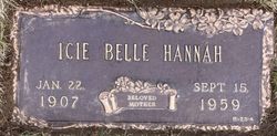Icie Belle <I>Anderson</I> Hannah 