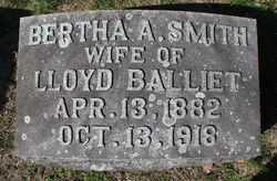 Bertha A. <I>Smith</I> Balliet 