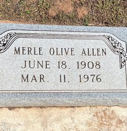 Merle <I>Olive</I> Allen 