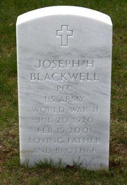 PFC Joseph H Blackwell 
